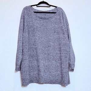 ModCloth Navy Button Sleeve Sweater 3X